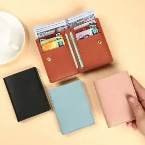 남녀공용 심플 똑딱이 반지갑-WFH2QKH