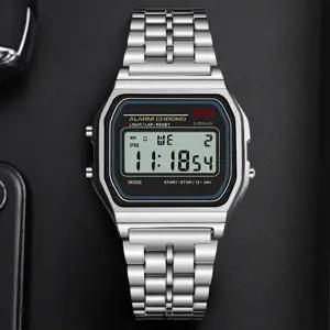 메탈 수능 군인 군대 손목 전자 시계-WAF0A98