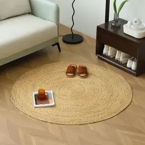 대형 라탄 러그 원형 수제 등나무 인테리어 빈티지 매트