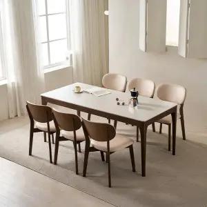 [삼익가구][NEW기본배송비무료]로이든 포세린 통세라믹 6인용 원목 1800 식탁세트(의자6)