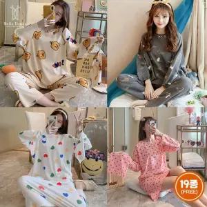 벨라도나 여성 간절기 긴팔 잠옷 상하의세트 19종 원피스 파자마 홈웨어