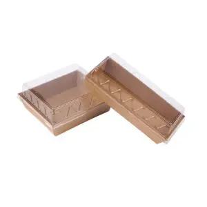 일회용 테이크 아웃 용기 5개입 직사각 정사각/도시락/김밥/포장/투명/1회용/종이/도시락통/깔끔한/케이스