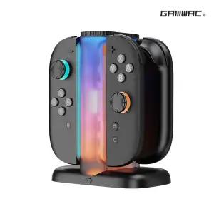 [겜맥] 닌텐도 스위치2 NS2 조이콘 컬러풀 충전독4in1 블랙