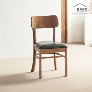 빈츠 고무나무 원목 식탁 의자 카페 인테리어 체어 1+1_무료배송