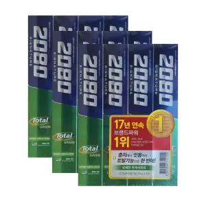 덴탈크리닉 2080 시그니처 토탈그린 치약 후레쉬민트 120g 12개