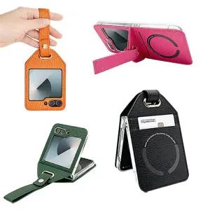 플립 락 맥세이프 케이스 갤럭시 Z 6 5 4 3 2 수납 1 마그네틱 스트랩 핑거 자석