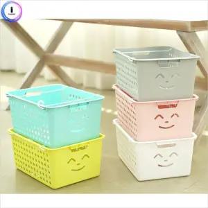 스마일 키즈 바스켓 7호 색상 랜덤/멀티/플라스틱/수납/바구니/수업/다용도/수납함/학교/소품/문구/교실