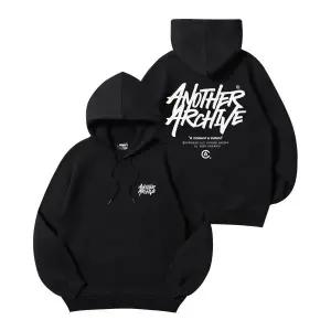 어나더 아카이브 ANOTHER ARCHIVE FB 그래피티 로고 후드티_블랙 TSH9520063 210911