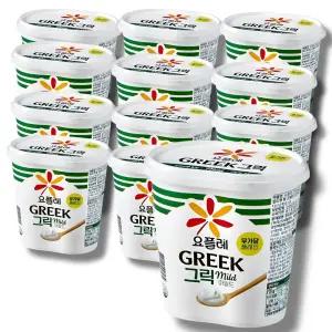 빙그레 요플레 그릭 요거트 무가당 플레인 900g(12입)