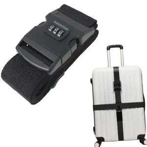 [콩심팥심]밴드 커버 캐리어 십자형 스트랩 블랙 잠금