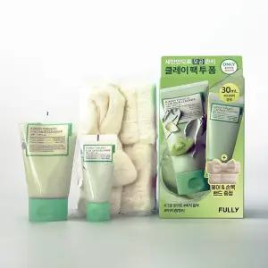 풀리 비건 그린 토마토 클레이 팩 클렌저 120ml+30ml+헤어밴드 기획