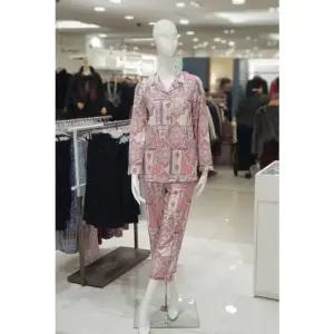 [갤러리아] 와코루]살루트 면 니트 페이즐리 파자마  [WPA2506W/PK]