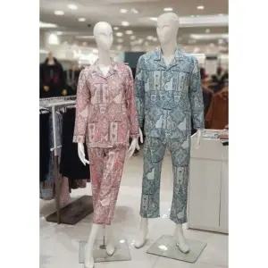 [갤러리아] [커플]와코루]살루트 면 니트 페이즐리 파자마  [WPA2506M WPA2506W]