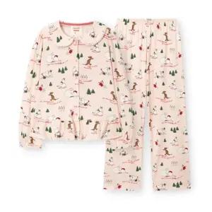 [갤러리아] [오르시떼] 여성 G036 무민스노우볼 긴소매 파자마 세트