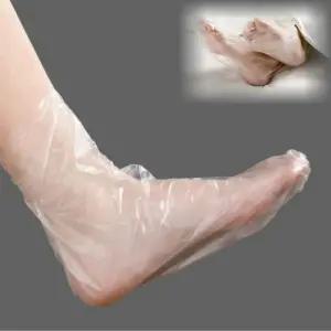 일회용 비닐 발 보습 발비닐 커버 양말 100매 비닐덧신 풋케어보습제