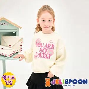 러블리블라썸밍크기모맨투맨티셔츠 /아동복