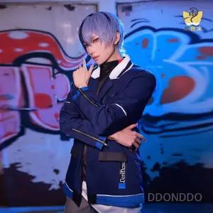 프로젝트 세카이 프로세카 토우야 코스프레 의상 아오야기 비배스 남성 코스튬