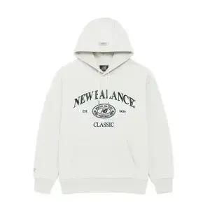 NB 뉴발란스 헤리티지 플리스 남성 여성 공용 후드 티셔츠 후디 오트밀 베이지 NBN0E41123-33