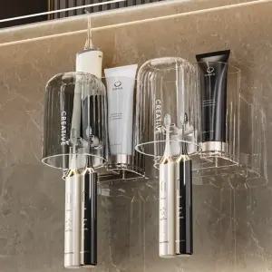 무타공 칫솔꽂이 욕실 양치컵 칫솔홀더 걸이 거치대