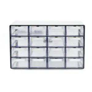 16칸 멀티박스 정리함 그레이 다용도서랍장 책상용품