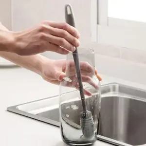 ksr 긴목 텀블러 보틀 실리콘 다용도 브러쉬 세척솔 A44 실리콘솔브러쉬 젖병세척솔