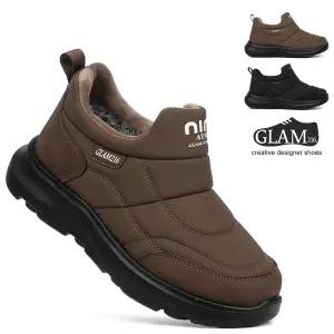 남녀공용 털안감 패딩 슬립온 겨울 방한화 따뜻한 커플 털신 남자 여자 공용 신발