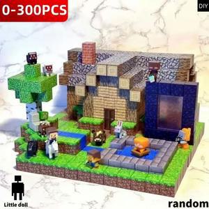 10-300개 자석 블록 마인크래프트 스타일 큐브 세트 (남아/여아 어린이용, 3세 선물 이상) 감각 STEM DIY 장난감, 창의적인 휴일 모델, 발달