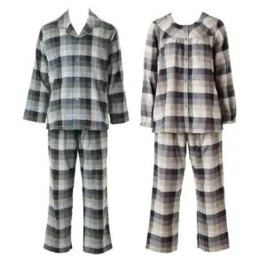 [갤러리아] [커플]와코루 동절기 면 기모 선염 체크 파자마세트[WPA5485M WPA5485W]
