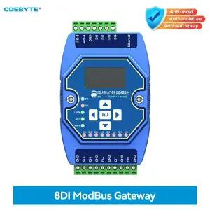 RS485 RJ45 이더넷 아날로그 및 디지털 수집 제어 8DI CDEBYTE ME31-AXXX8000 ModBus TCP RTU IO 네트워킹