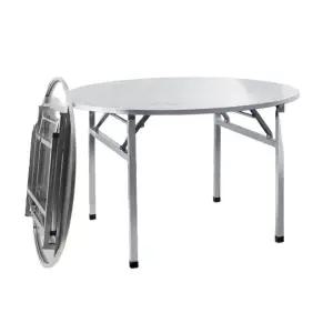 주점 포차테이블 원탁 마루 야외 식탁 스테인레스상 테이블