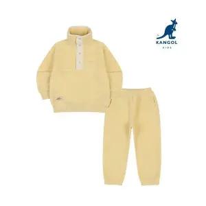 갤러리아 버튼 하프넥 플리스 스 셔츠 RD 0107 플리스 조거 팬츠 RD 0103 옐로