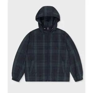 매장정품 굿라이프웍스 GLW 체크 후드 윈드브레이커 그린 GJ05GN 135932