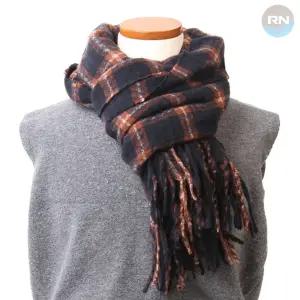 겨울 머플러 체크 긴 따뜻한 남성 여성용 데일리 목도리