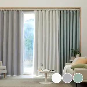 모던하우스 슬리피 100%암막 핀타입 커튼 2장 140x235 화이트