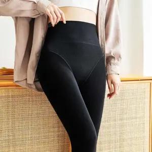 [피커]하이웨스트 기모타이츠 고탄력 따뜻한 여자 편한