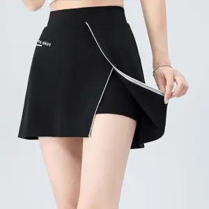 [피커]사이드 트임 배색 치마 레깅스 큐롯스커트 RNR-0102