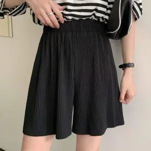 [피커]여성 핀턱 플리츠 여름 와이드 데일리룩팬츠 반바지