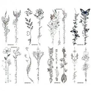 레터링 타투 스티커 학교 축제 클럽 페스티벌 8종세트