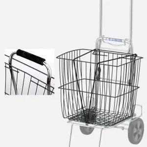 핸드카트바구니 철제 다용도 시장 마트장바구니 쇼핑-접이식카트.핸드카대형.쇼핑캐리어.핸들카운반.휴대