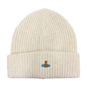 25FW 자수 로고 스포티 니트 비니 모자 화이트 (8102000A K0065 A401) [당일]