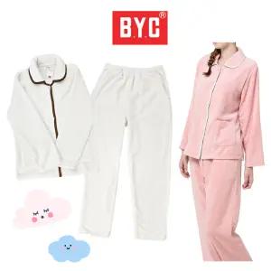 BYC 엠보밍크 홈웨어 여성잠옷세트 겨울수면잠옷 극세사 여자 파자마선물 상하 실내복