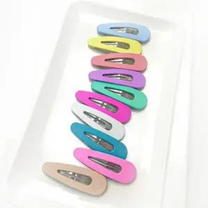 [콩심팥심]무광 데이 매트 파스텔 기본 데일리 헤어 똑딱이핀 머