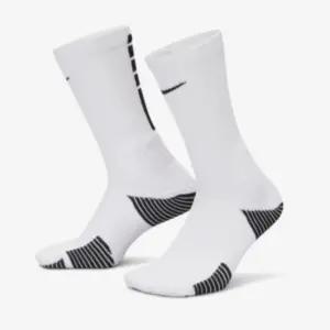 나이키 엘리트 양말 스포츠 러닝 쿠션 크루 화이트 M