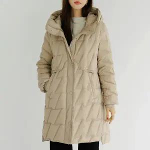 [하프클럽/데드라](~88size)비드오리털롱패딩 OUE6009_YC