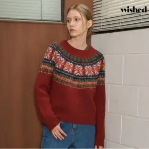 나그랑 라운드넥 노르딕 패턴 니트 (WICDNT010)