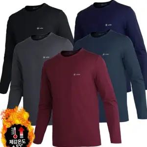 남자 라운드 약기모 데일리 캐주얼 남성 기모 티셔츠 맨투맨 보온 피트니스 아웃도어 이너웨어 소프트티