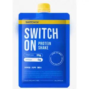 스위치온 단백질 쉐이크 곡물맛 스파우트 파우치 6팩 분리유청단백질 프로틴 보충제