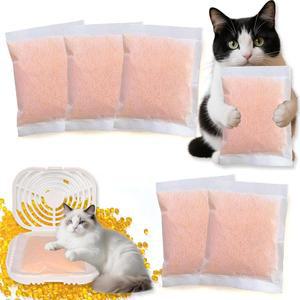 위스커 냄새 트랩 포드용 뉴케 6팩 고양이 쓰레기통 탈취제 리필, 쓰레기 로봇 및 전통 쓰레기통과 호환되는 제거제, 방향제, 반려동물 집을 상쾌하게 유지하세요