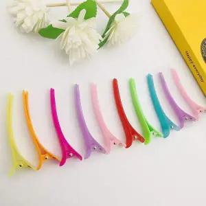 [골드스마일]10P 플라스틱머리핀 집게핀 헤어 컬러 유광 헤어핀