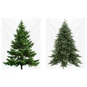 크리스마스 현수막 전나무 가문비 트리 소형 중형 대형 파티 포토존 포스터 벽트리